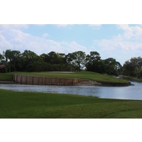 This elevated green makes for an interesting par-3 seventh hole on the South nine at Spanish Wells Golf and Country Club in Bonita Springs, Fla.