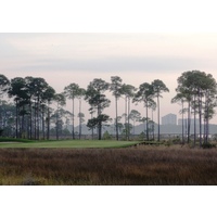 Burnt Pine Golf Club's difficult but beautiful 212-yard, par-3 14th hole